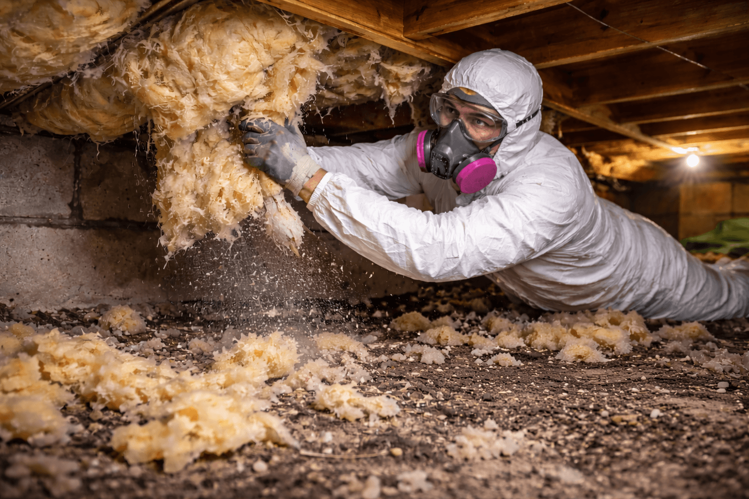 Crawlspace Insulation Removal